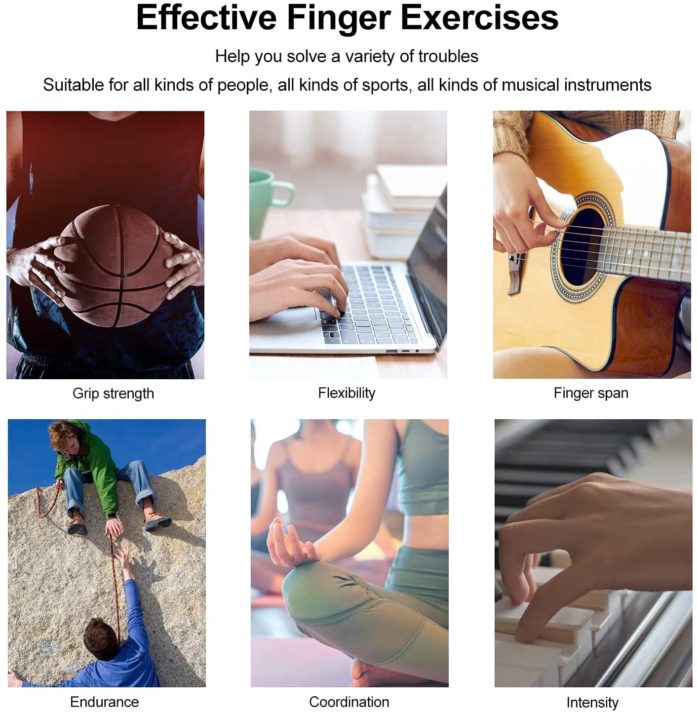 Silicone Grip Device Finger Exercise