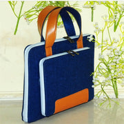 Chic Multicolor Felt Laptop Carrier