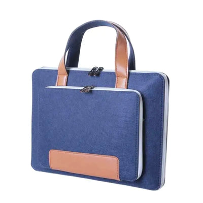 Chic Multicolor Felt Laptop Carrier